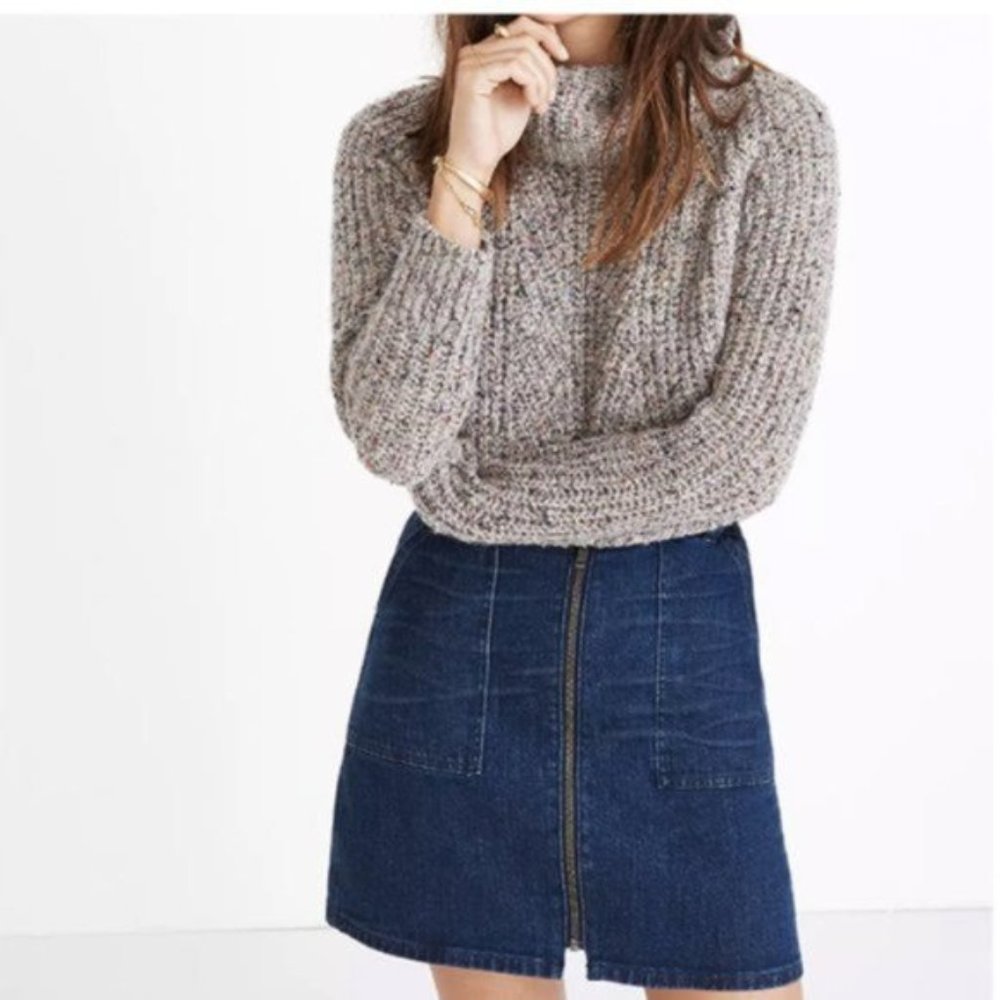 Madewell Denim Utility Zip Skirt
